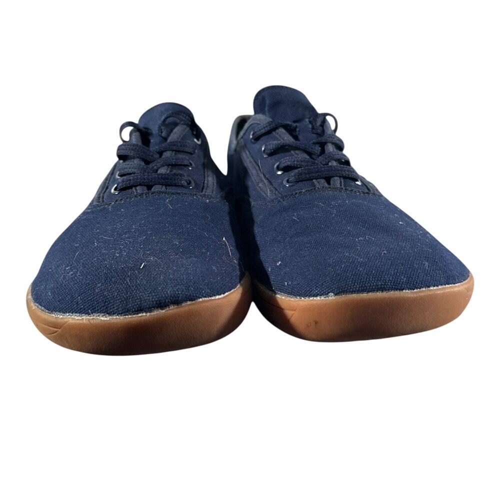 WHITIN Men’s W87 Minimalist Barefoot Navy Blue Canvas Sneakers Size 42 US 9.5 - Picture 3 of 9